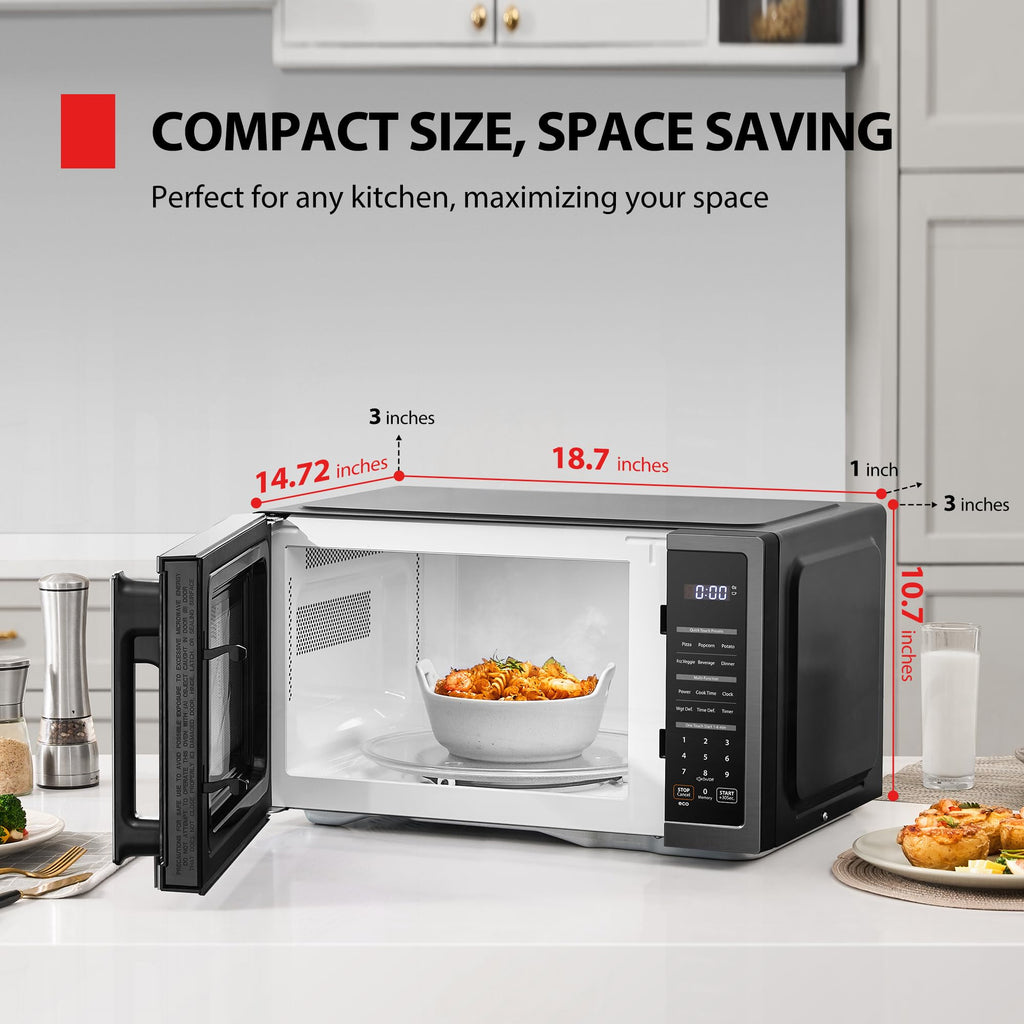 TOSHIBA ML4-EM22PAIT(SS) Countertop Microwave Oven with Sensor Cook, 6 Auto Menus, Origin Inverter, Child Lock, 2.2 Cu Ft for Large Family, 16.5 Inch