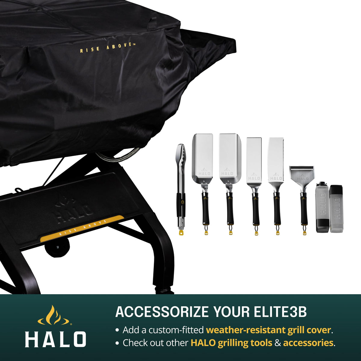 HALO Elite4B Outdoor Griddle | 4 Burner, 8 Cooking Zones | 720 sq. in. (36 x 20) Wind-Proof Cooking Surface | Propane Gas Grill | HZ-1001-XNA