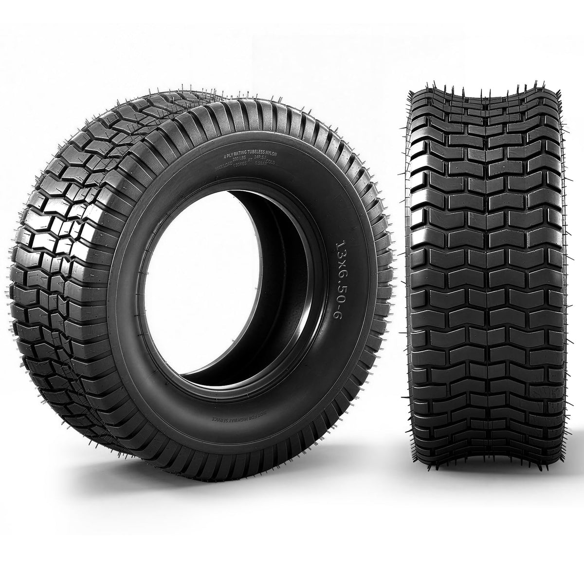 20x8.00-8 Lawn Mower Tire, 4 Ply,Tubeless, 2 Pack