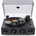 1 by ONE High Fidelity Belt Drive Turntable with Built-in Speakers, Vinyl Record Player with Magnetic Cartridge, Bluetooth Playback and Aux-in