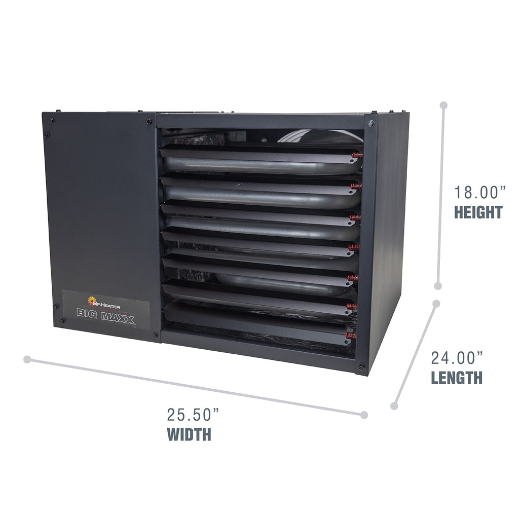 Mr. Heater F260560 Big Maxx MHU80NG Natural Gas Unit Heater, 80,000 BTU, Black