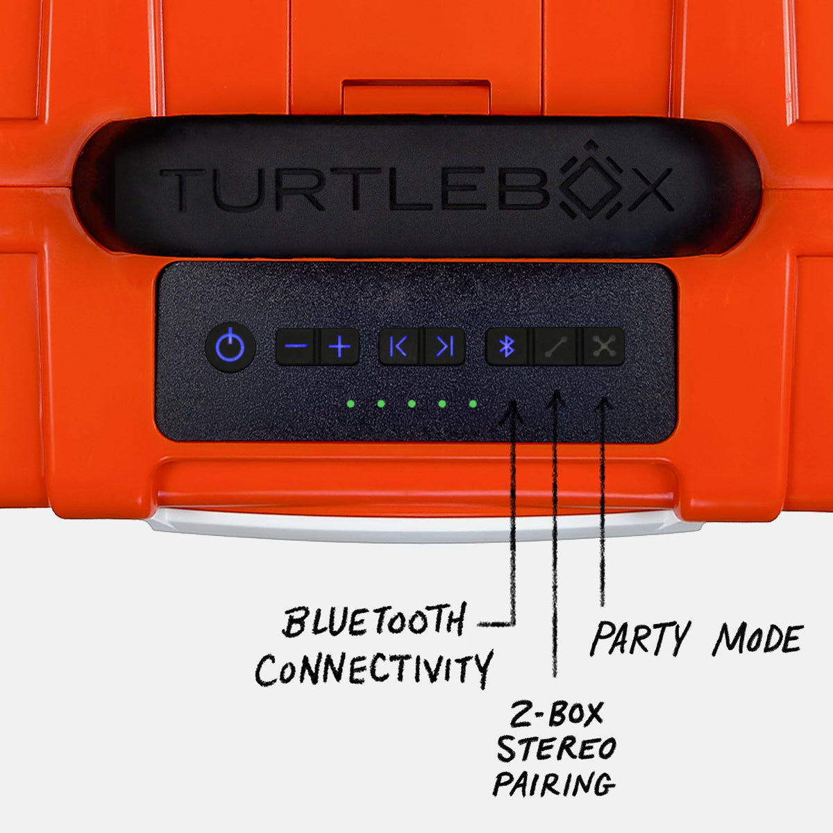 Turtlebox Original Gen 3: Portable Outdoor Bluetooth Speaker C Ultra-Loud (120dB), Waterproof (IP67), Rugged, Impact-Resistant, 3-Day Battery | Party