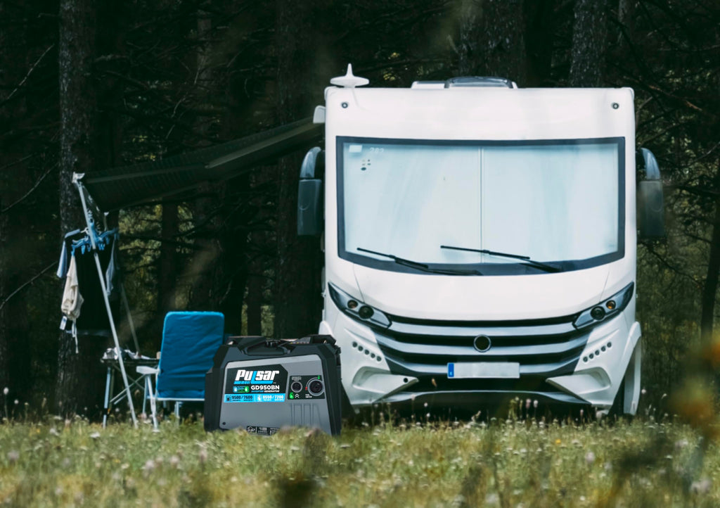 Pulsar GD10KBN 10500W Dual Fuel Home Backup Portable Inverter Generator with Wheel Kit and Electric Start RV Ready