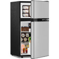 Antarctic Star Compact Refrigerator,3.2 Cu.Ft. Mini Separate Freezer Double 2-Door,Adjustable Removable Shelves for Basement,Apartment,Dorm,Office