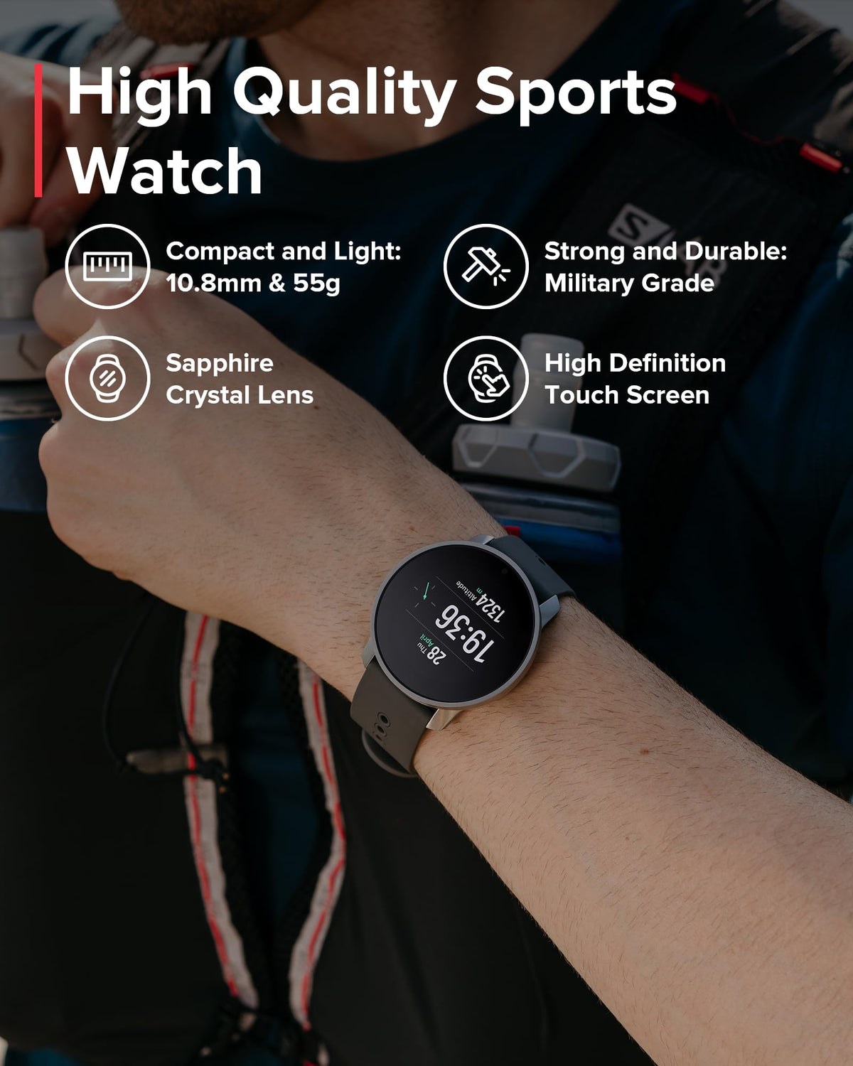 SUUNTO 9 Peak Pro GPS Sports Watch, Up to 30 Days Long Battery Life, 95+ Multisport Watch w/Training Workout Analysis,Advanced Health & Recovery
