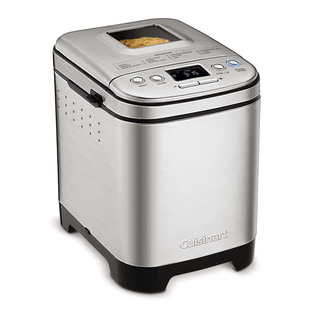 Cuisinart Bread Maker Machine, Stainless Steel Convection Bread Machine with 16 Menu Options, 3 Loaf Sizes Up to 2 Lb., 3 Crust Colors, Includes