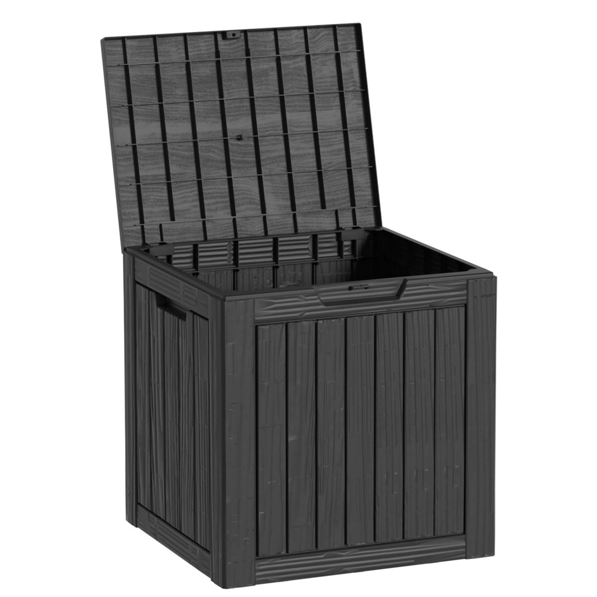 Mersco 320 Gallon Double-Wall Resin Deck Box - Lockable Waterproof Outdoor Storage Box, 1000lbs Capacity & Doubles as Seating for Patio Furniture