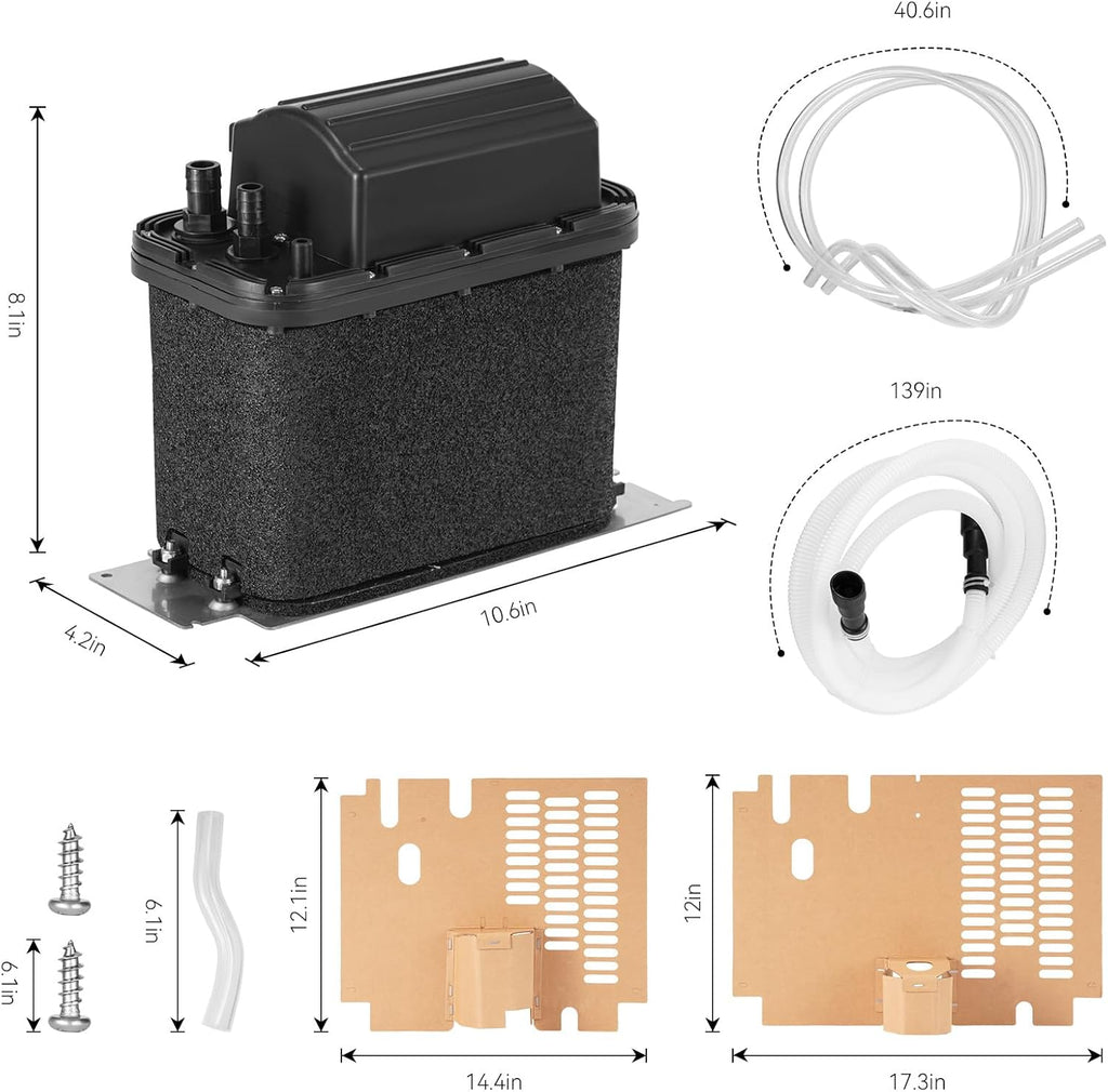 Drain Pump Kit For Ice Machines, Replaces 1901A, 2185528, 2208534, 2310253, AH3650734, EA3650734, PS3650734