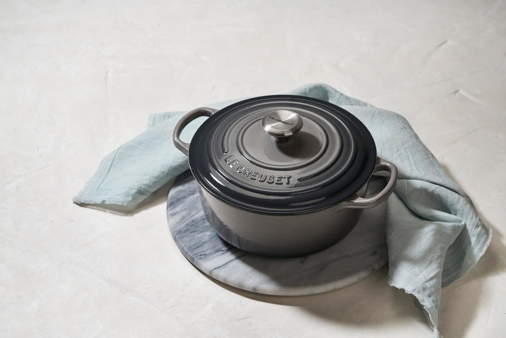 Le Creuset Enameled Cast Iron Signature Round Dutch Oven, 7.25 qt., Licorice