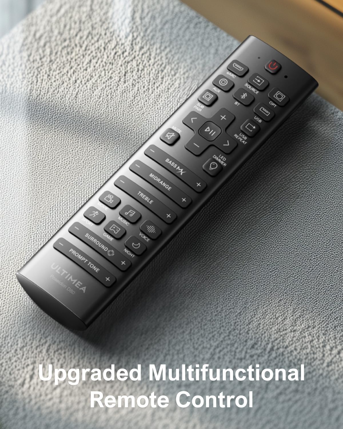 ULTIMEA 7.1Ch Soundbar with Dolby Atmos, APP Control, Surround Sound System for TV, 4 Wired Surround Speakers, Sound Bar for TV with 6.5" Wireless