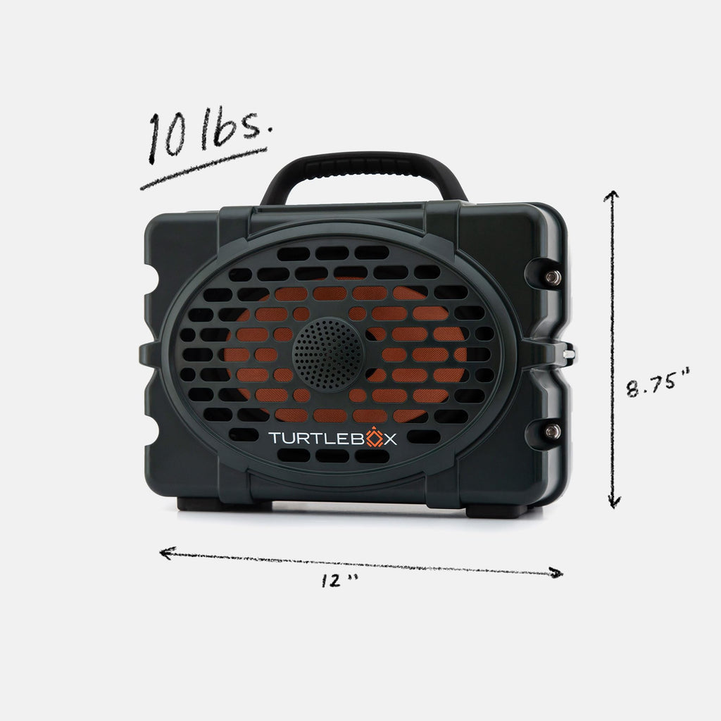 Turtlebox Original Gen 3: Portable Outdoor Bluetooth Speaker C Ultra-Loud (120dB), Waterproof (IP67), Rugged, Impact-Resistant, 3-Day Battery | Party