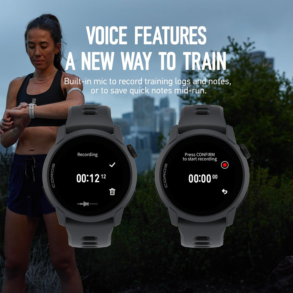 COROS PACE 4 Ultralight Sport GPS Watch, 1.2" AMOLED Touchscreen,19 days of daily use, Voice Features, Advanced Training Tools, GPS, Heart Rate