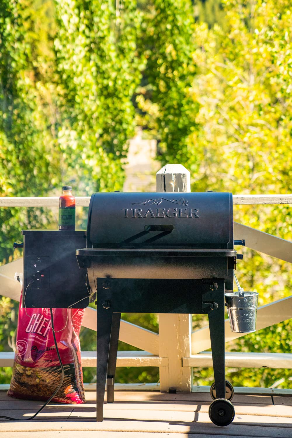 Traeger Grills TFB30KLF Tailgater 20 Portable Electric Wood Pellet Grill and Smoker C Foldable Legs, 6-in-1 Versatility, 300 sq. in. Cooking Space