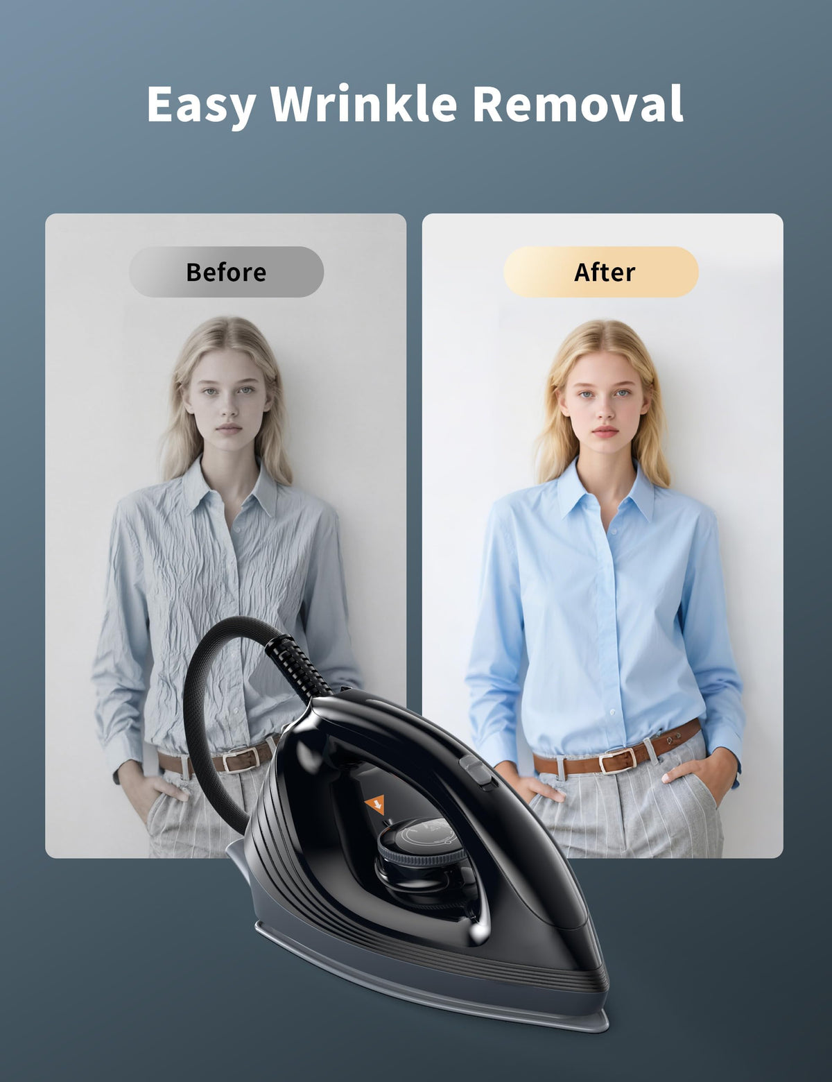 Sundu Iron Steamer for Clothes,1600W Steam Station Professional Steam Iron For Clothes with 44 oz Tank, 400 microsteam holes, Built-In Pump, Ceramic