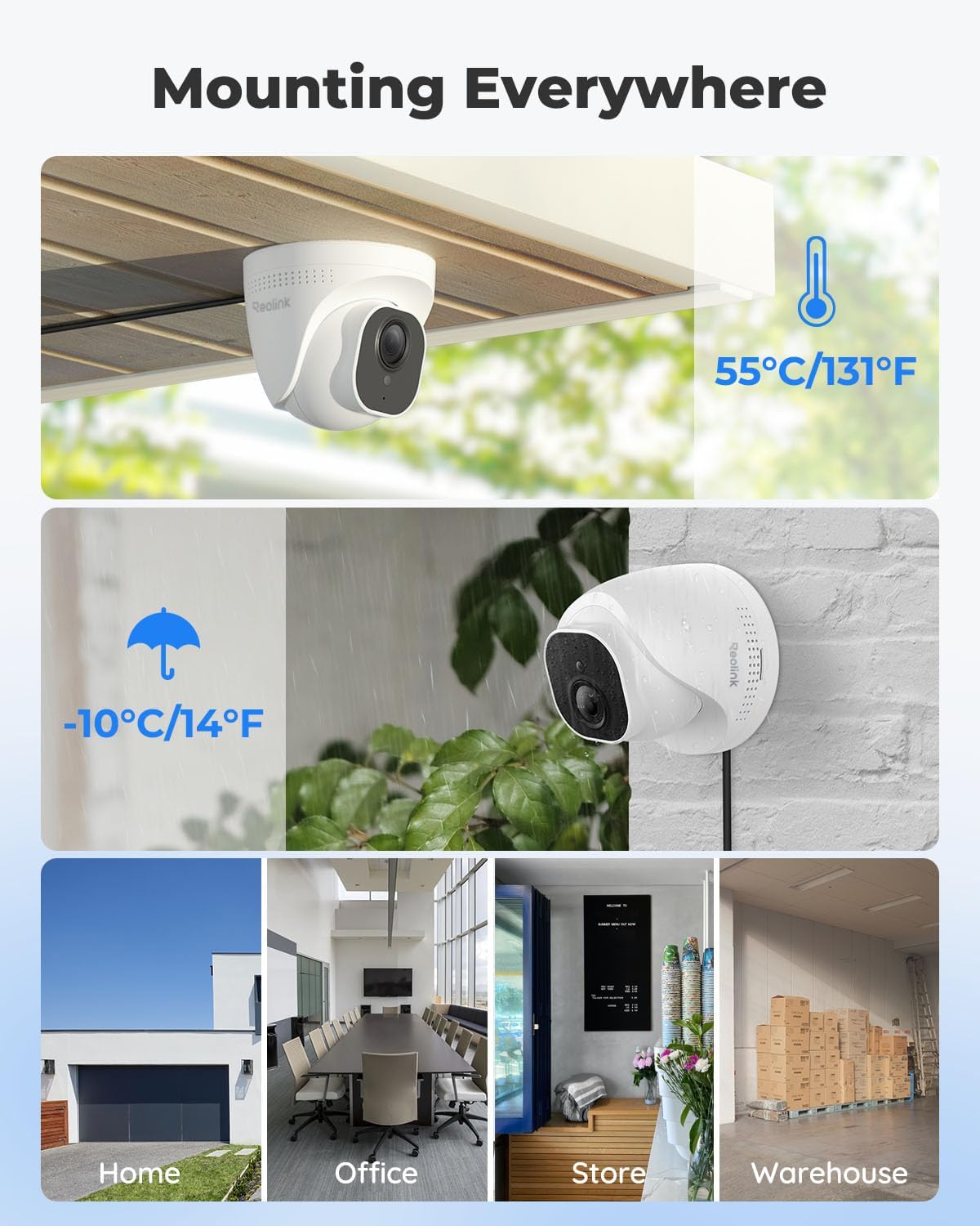 REOLINK Smart 5MP 8CH Home Security Camera System, 4pcs Wired PoE IP Cameras Outdoor with Person/Pet/Vehicle Detection, 4K 8CH NVR with 2TB HDD for
