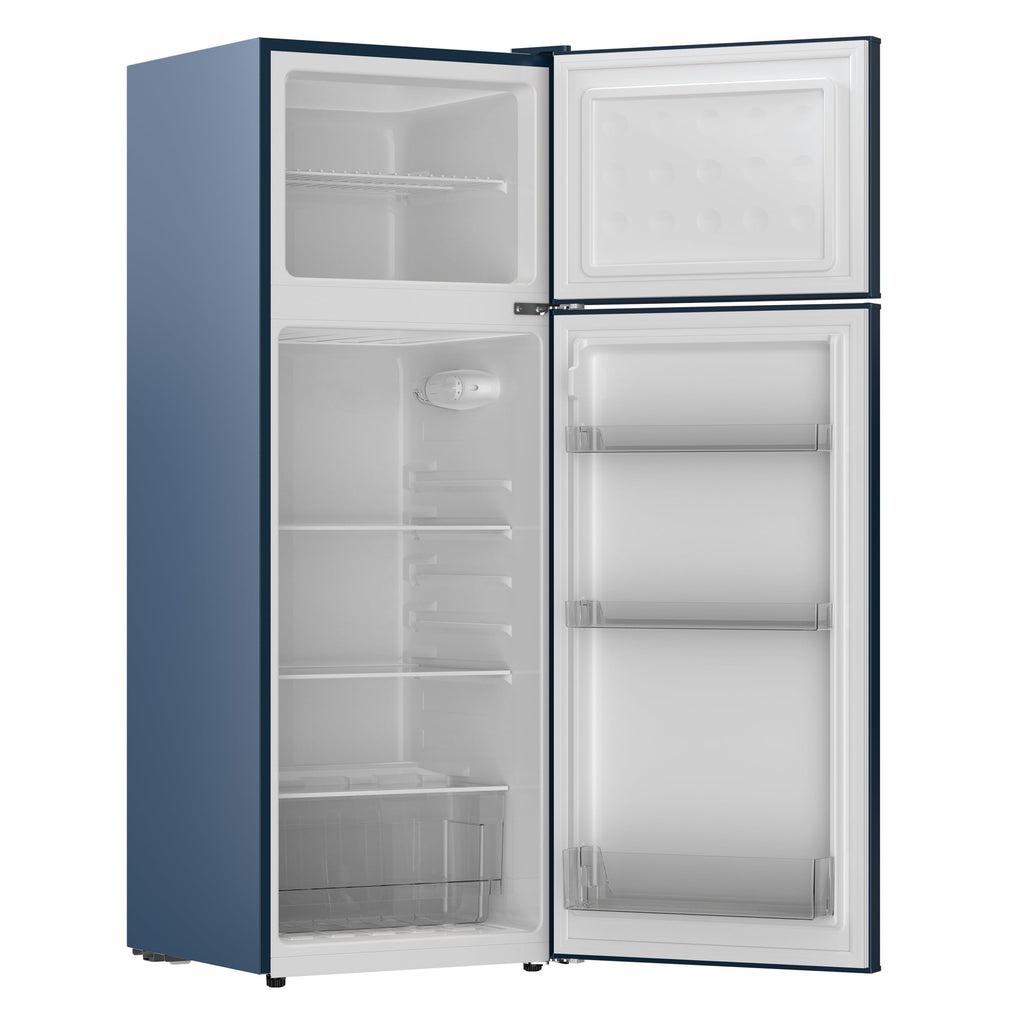 Frigidaire Retro Apartment Size Refrigerator with Top Freezer - 2 Door Fridge with 7.5 Cu Ft of Storage Capacity, Adjustable Spill-Proof Shelves