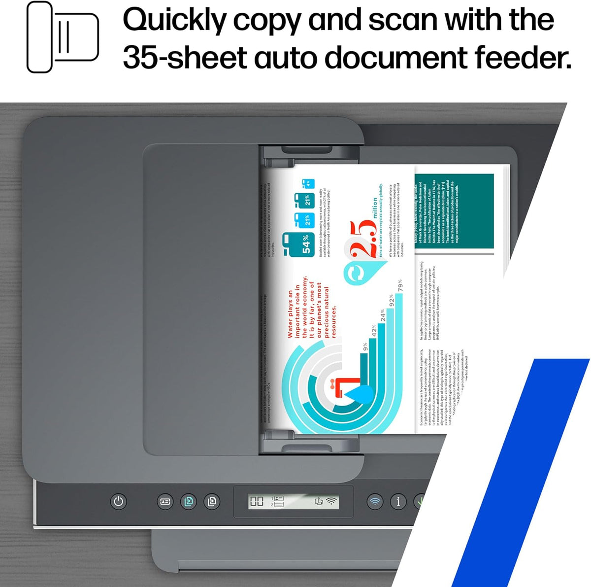 HP Smart Tank 7301 Wireless All-in-One Ink Tank Printer, Scanner, Copier with 2 Years of Ink Included, Best-for-Home Office, Cartridge-Free