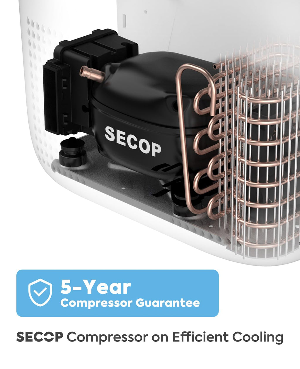 ICECO GO20 Dual Zone 12V Refrigerator, Portable Fridge Freezer with SECOP Compressor, DC 12/24V, AC 100-240V, 0H to 50H, Electric Cooler for Truck