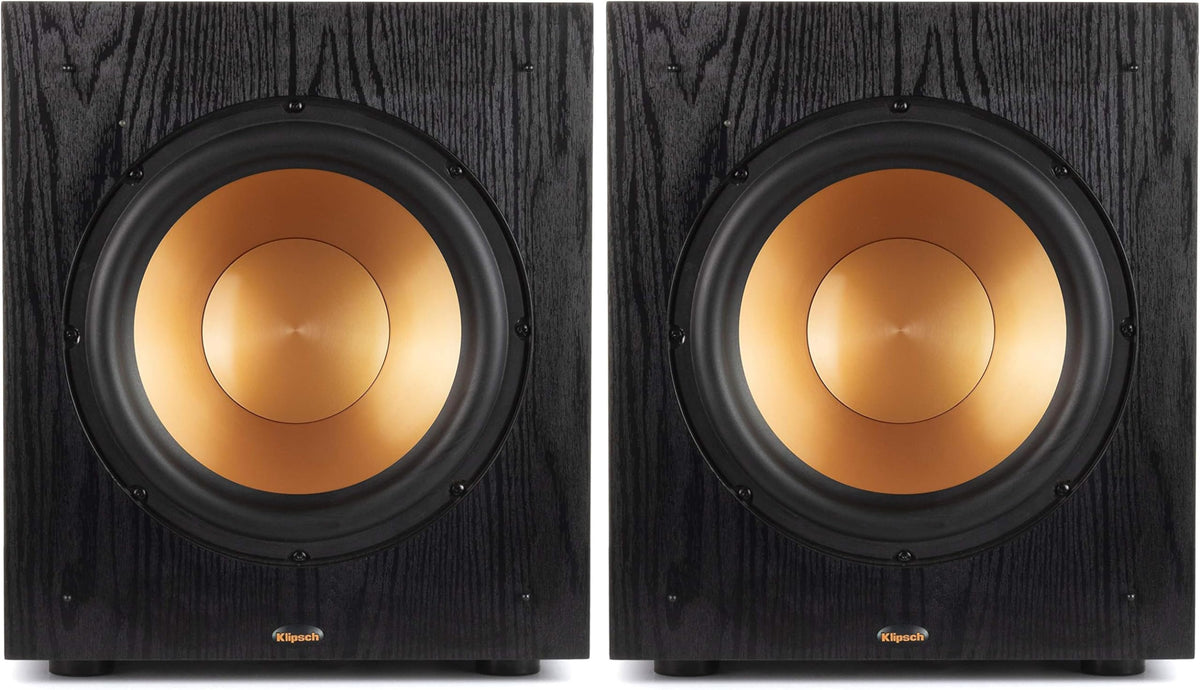 Klipsch Synergy Black Label Sub-100 10 Front-Firing Subwoofer with 150 Watts of continuous power, 300 watts of Dynamic Power, and All-Digital
