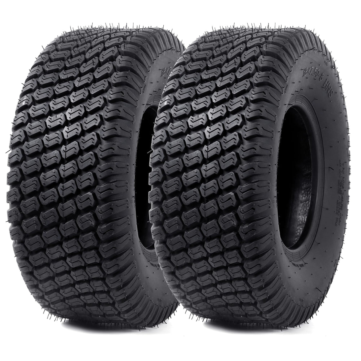 AR-PRO (2 Pack) 20x8.00-8 Lawn Mower Turf Tires, Tubeless, No Rims