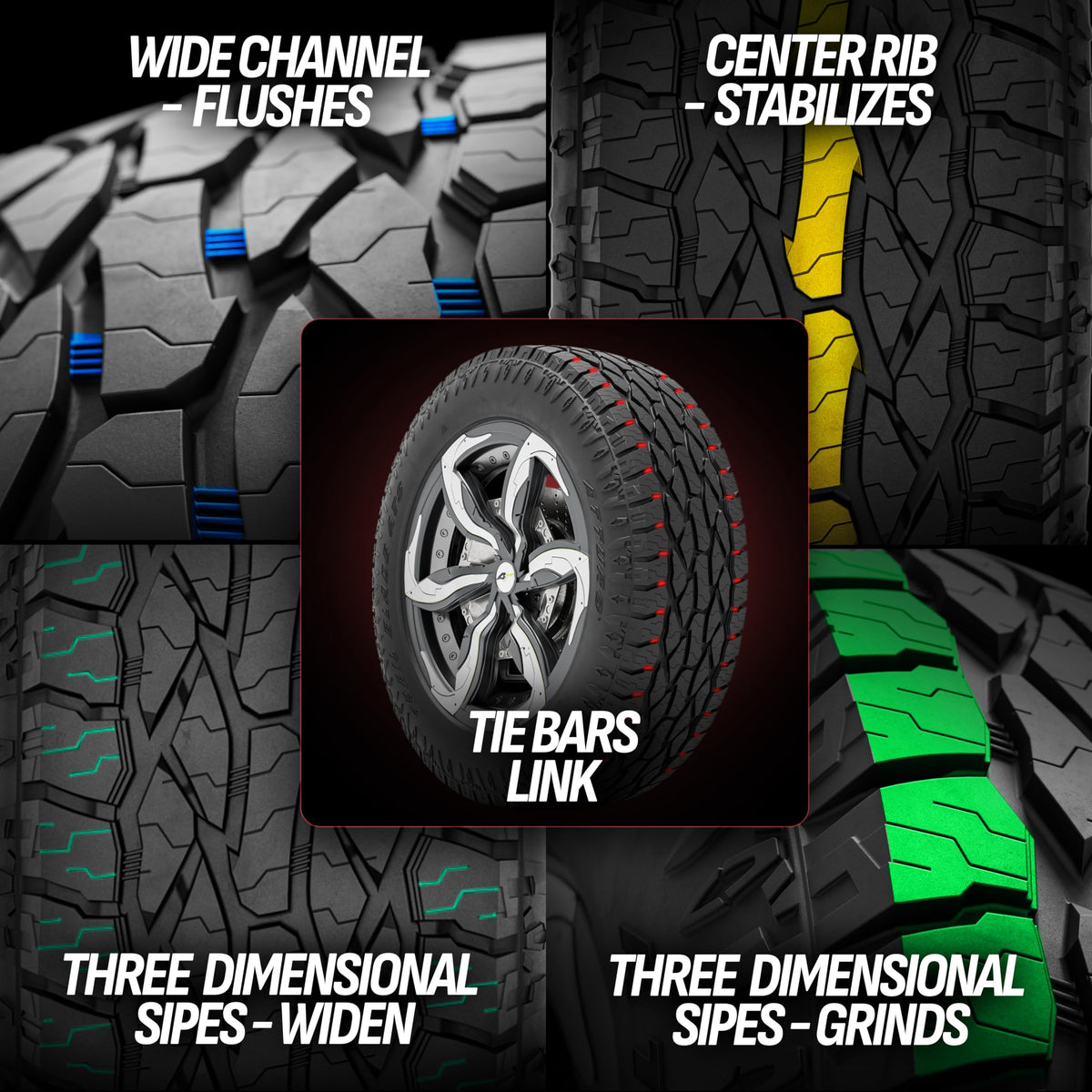 ATTURO Trail Blade A/T All-Terrain Tire, 255/70R16 111T
