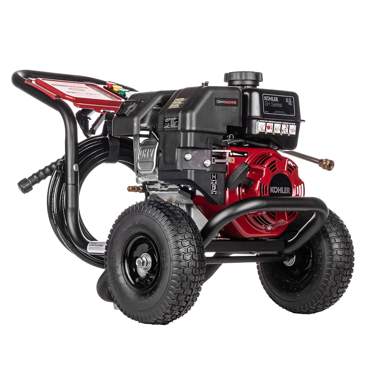 Simpson 3400 PSI Gas Pressure Washer, 2.5 GPM Residential Power Washer, Cold Water, 25' Hose, Clean Machine, 49-State Compliant (CM61083)