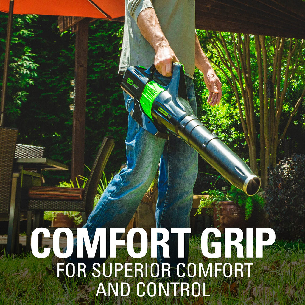 Greenworks 80V (750 CFM) Backpack Blower, 4.0Ah Battery and 4A Charger
