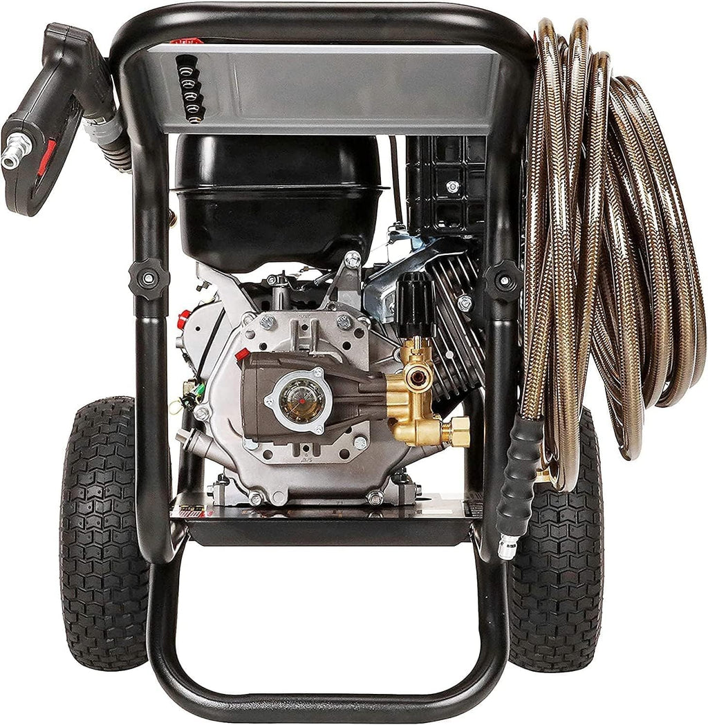 Simpson 4400 PSI Gas Pressure Washer, 4.0 GPM Commercial Power Washer, Cold Water, 50' Hose, PowerShot, 49-State Compliant (PS60843)