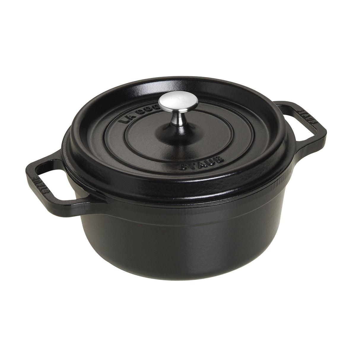Staub Cast Iron 7-qt Round Cocotte - White Truffle, Made in France