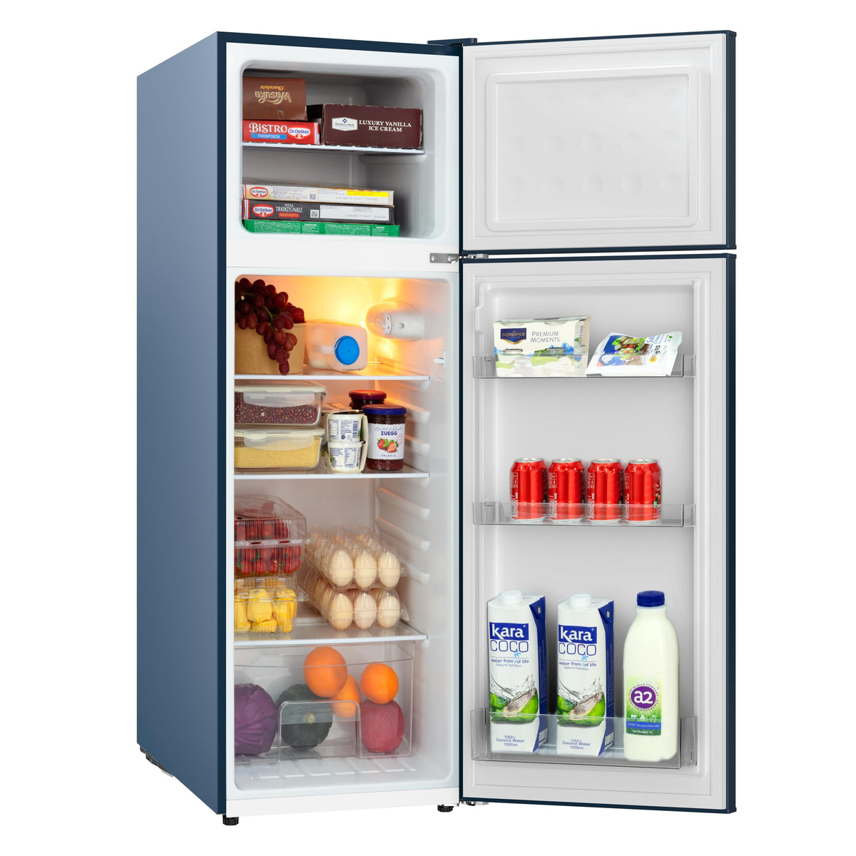 Frigidaire Retro Apartment Size Refrigerator with Top Freezer - 2 Door Fridge with 7.5 Cu Ft of Storage Capacity, Adjustable Spill-Proof Shelves