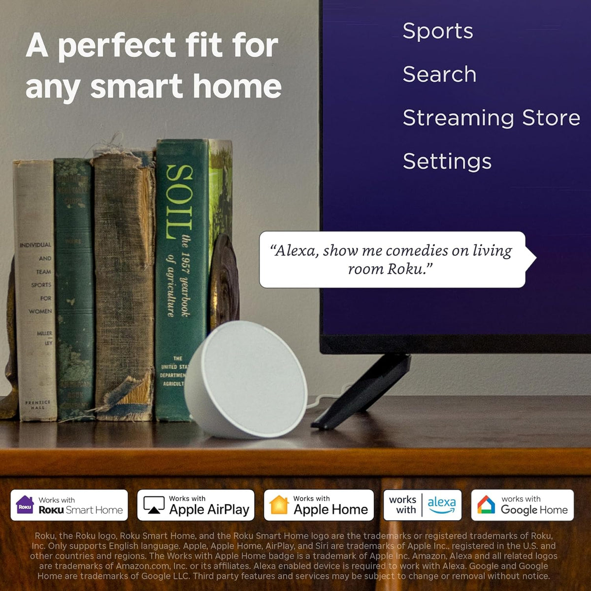 Roku Smart TV 2025 C 40-Inch Select Series, 1080p Full HD TV C RokuTV with Voice Remote C Flat Screen LED Television with Wi-Fi for Streaming Live
