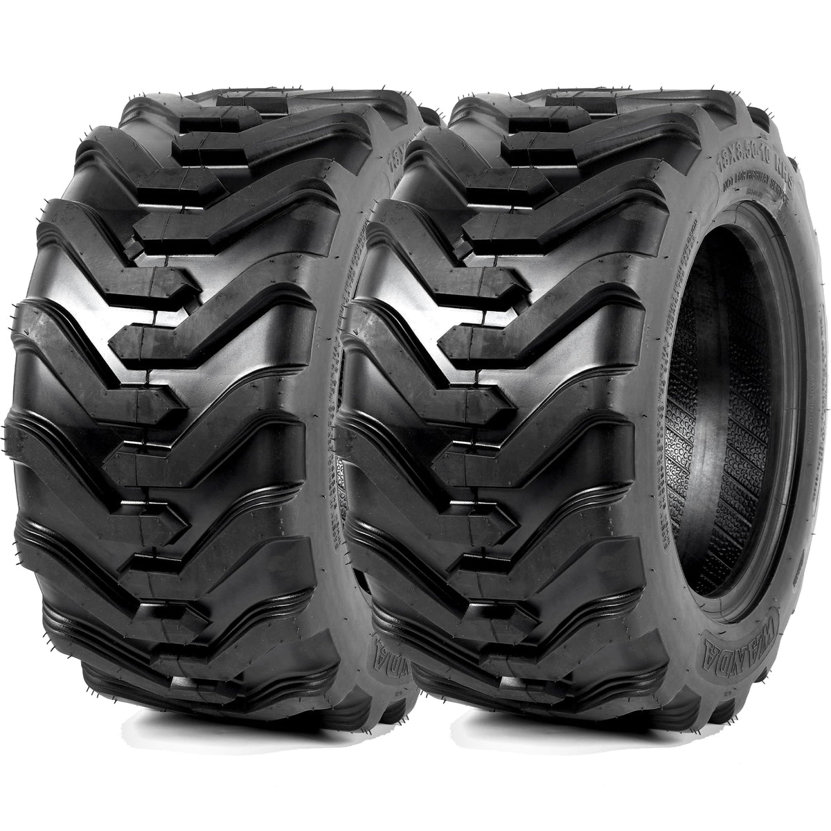 AR-PRO (2 Pack) 20x8.00-8 Lawn Mower Turf Tires, Tubeless, No Rims