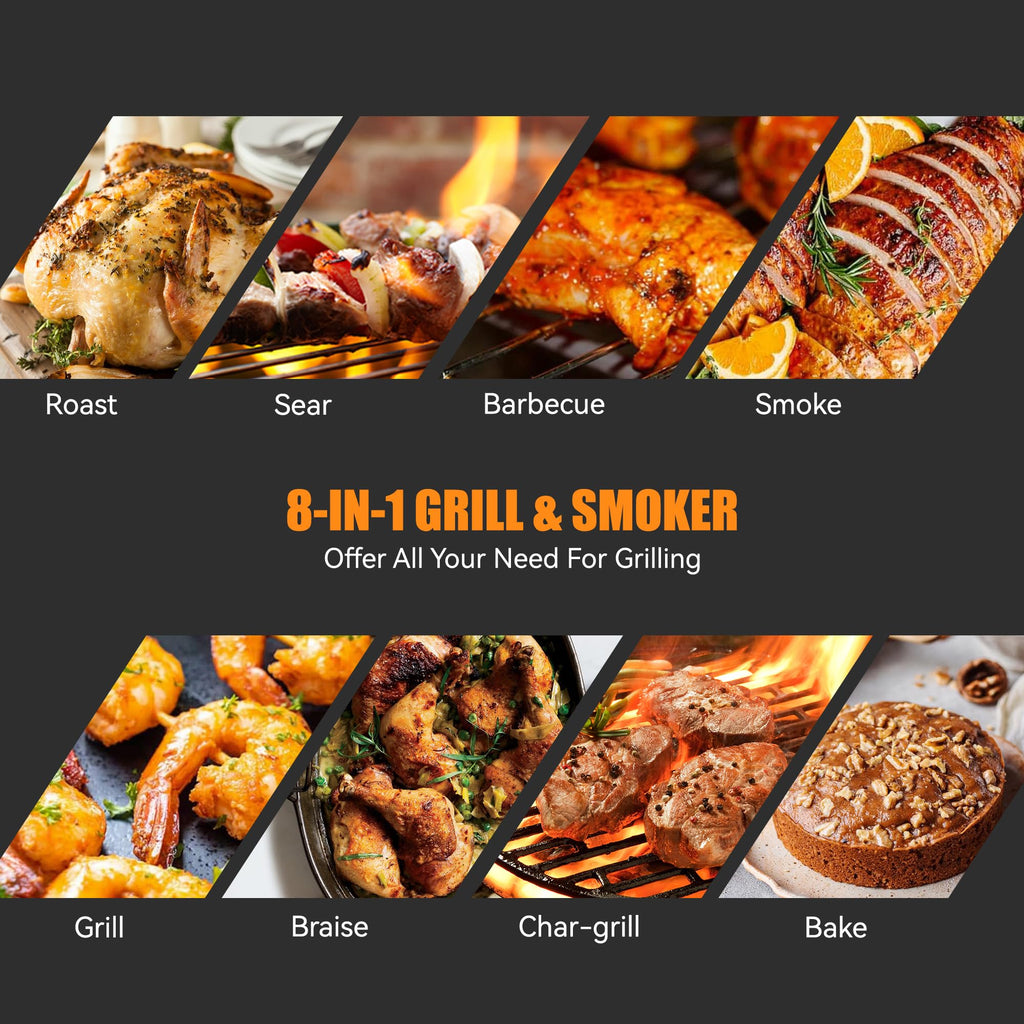 Z GRILLS ZPG-450A2 Wood Pellet Grill & Smoker, PID V3.0 Controller, 459 Sq in Cook Area, Foldable Shelf, Meat Probe, Rain Cover, 8 in 1 BBQ Grill