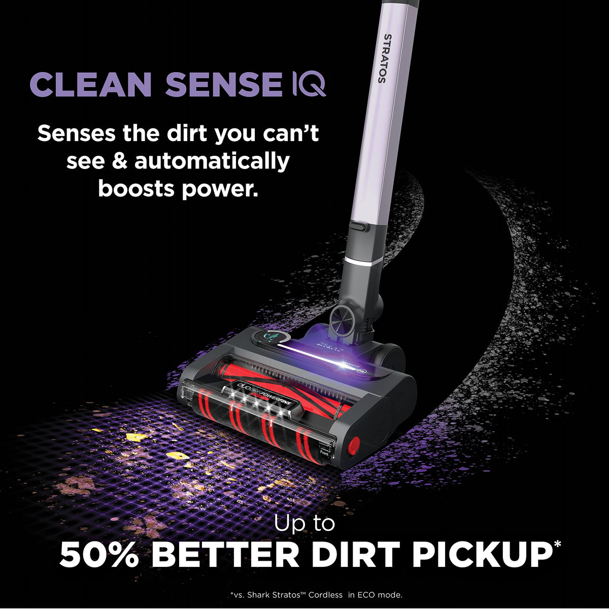 Shark Stratos Cordless Vacuum with Clean Sense IQ and Odor Neutralizer, MultiFlex Wand, Includes Crevice Tool & Anti-Allergen Brush, Up To 60 Minute