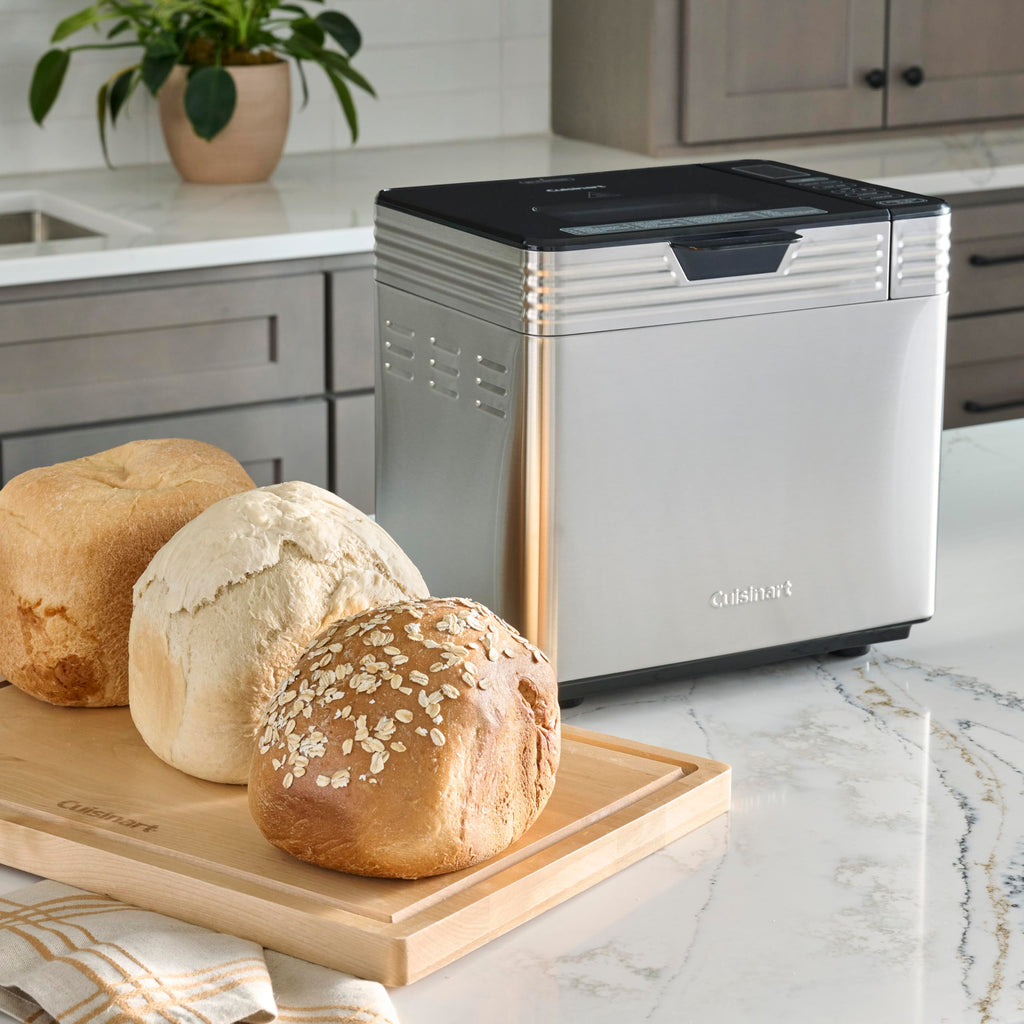 Cuisinart Bread Maker Machine, Stainless Steel Convection Bread Machine with 16 Menu Options, 3 Loaf Sizes Up to 2 Lb., 3 Crust Colors, Includes