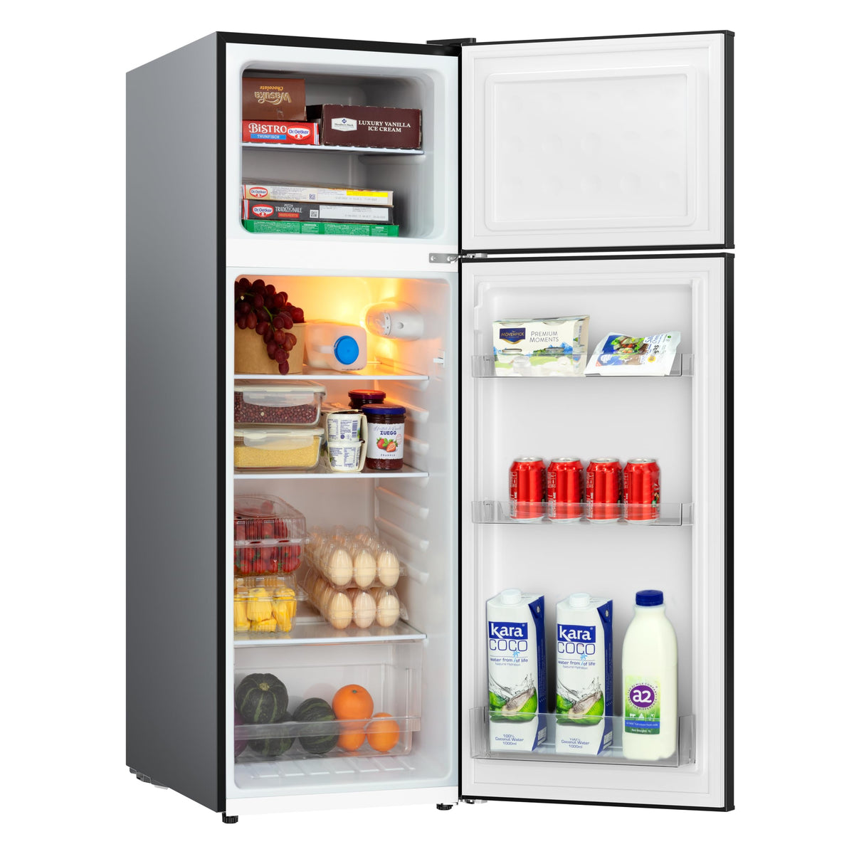 Frigidaire Retro Apartment Size Refrigerator with Top Freezer - 2 Door Fridge with 7.5 Cu Ft of Storage Capacity, Adjustable Spill-Proof Shelves