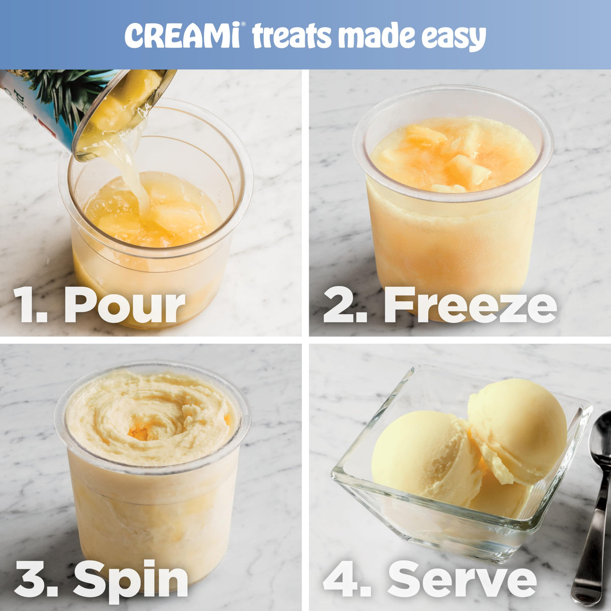 Ninja NC301 CREAMi Ice Cream Maker, for Gelato, Mix-ins, Milkshakes, Sorbet, Smoothie Bowls & More, 7 One-Touch Programs, with (2) Pint Containers &