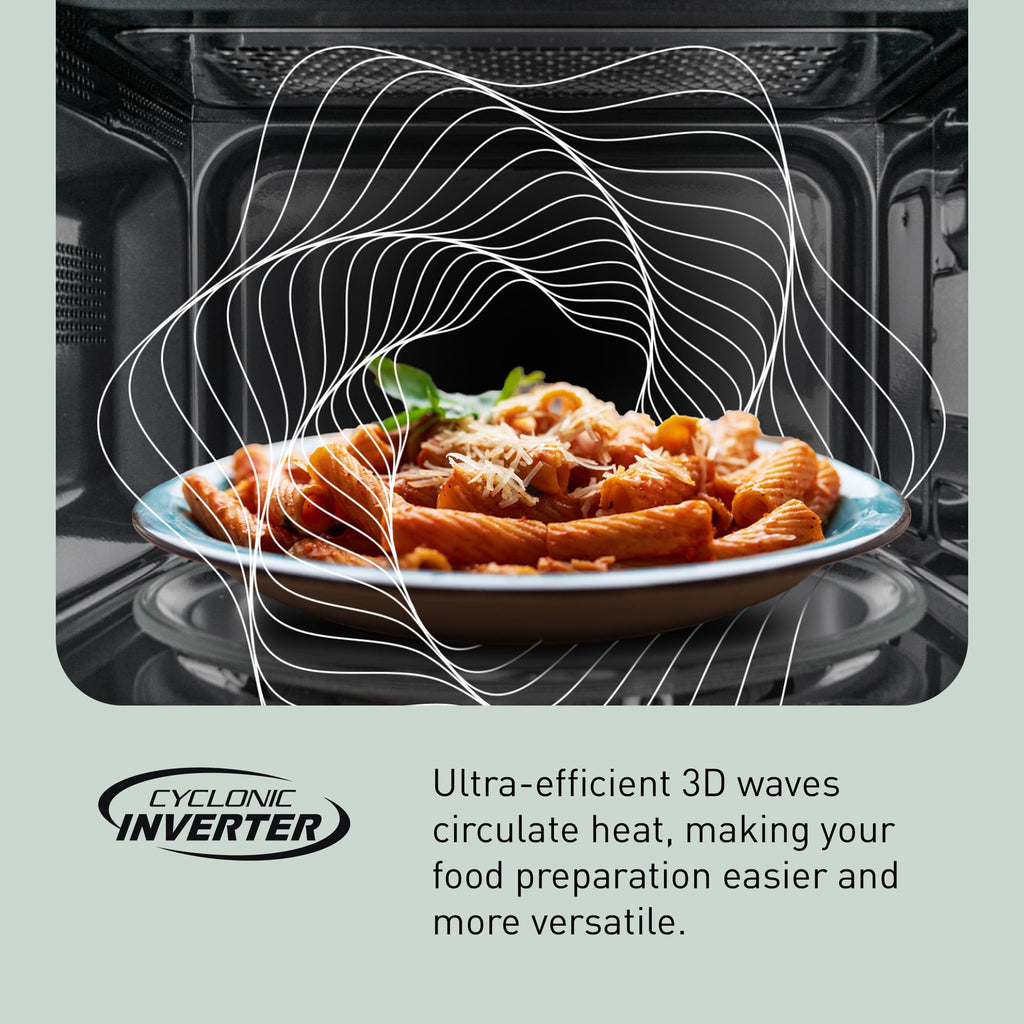Panasonic Microwave Oven, Stainless Steel Countertop/Built-In Cyclonic Wave with Inverter Technology and Genius Sensor, 2.2 Cu. Ft, 1250W, NN-SN97JS