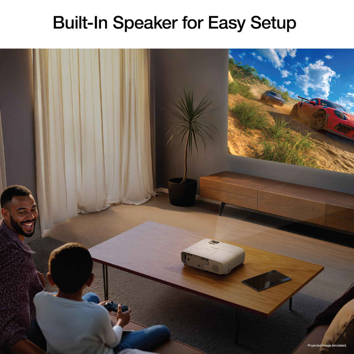 Epson Home Cinema 980 3-Chip 3LCD 1080p Projector, 4,000 Lumens Color and White Brightness, Streaming/Gaming/Home Theater, Built-In Speaker, Auto