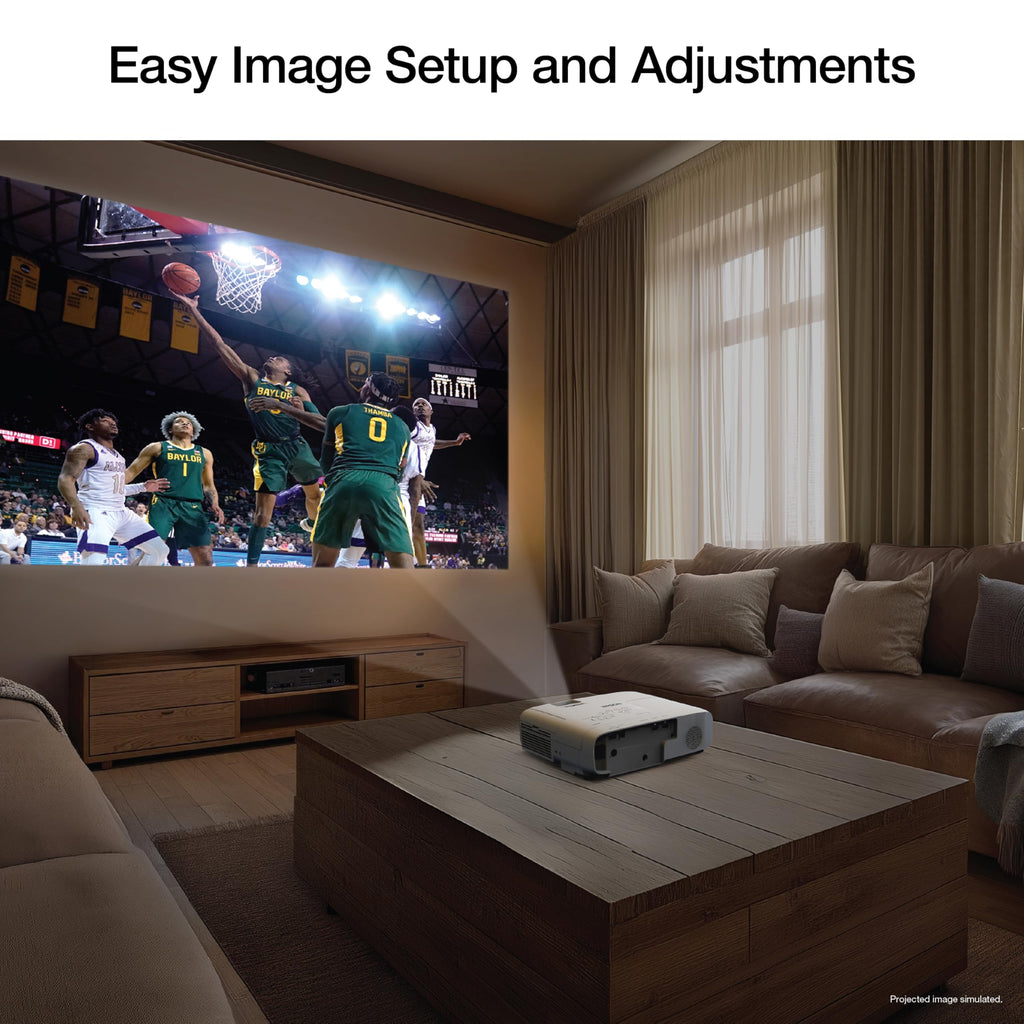 Epson Home Cinema 980 3-Chip 3LCD 1080p Projector, 4,000 Lumens Color and White Brightness, Streaming/Gaming/Home Theater, Built-In Speaker, Auto