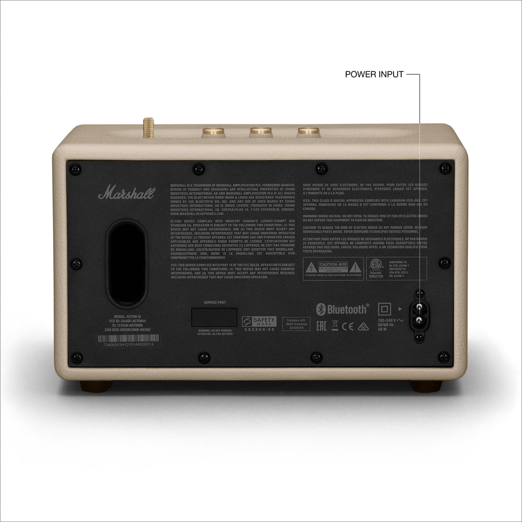 Marshall Acton III Bluetooth Home Speaker - Cream