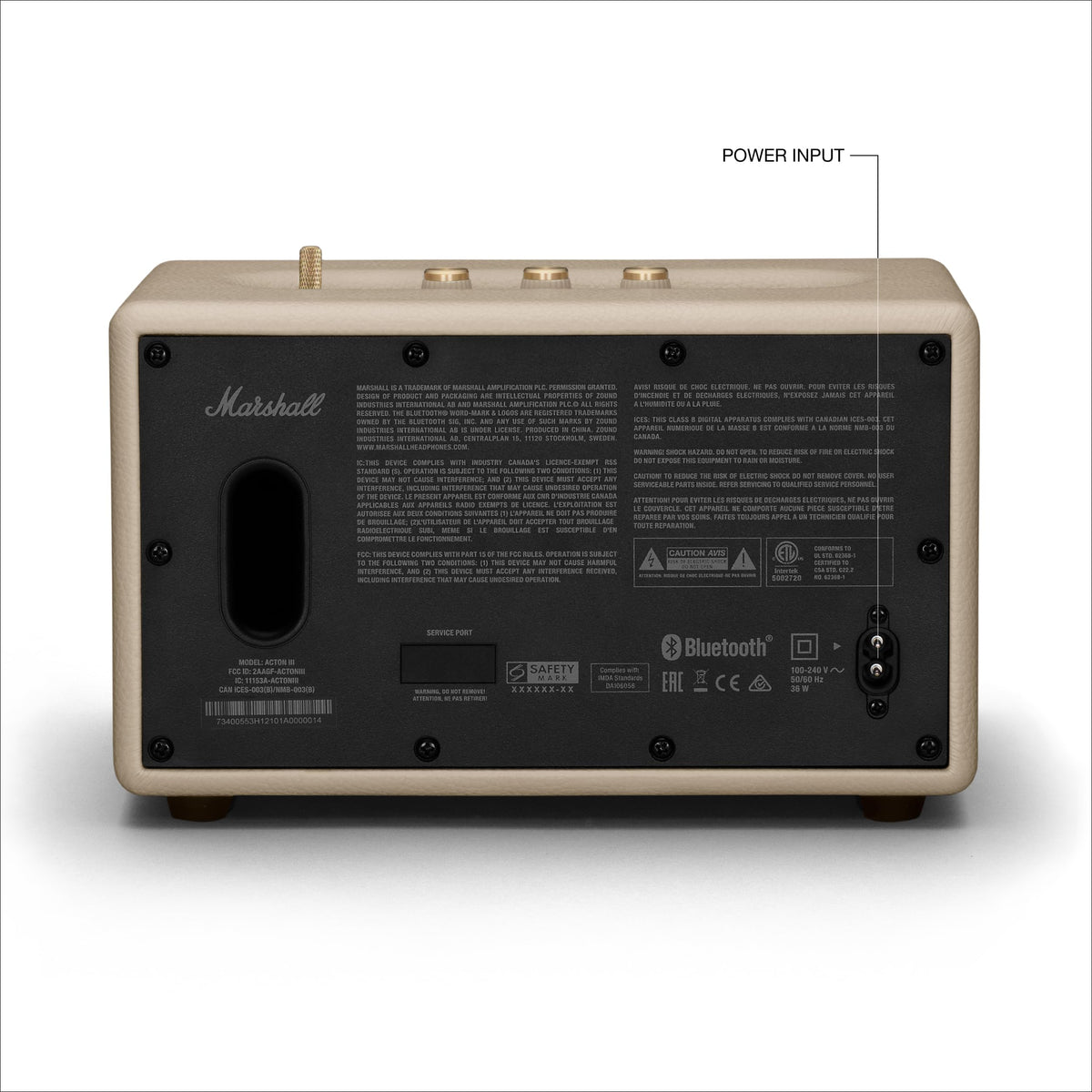 Marshall Acton III Bluetooth Home Speaker - Cream