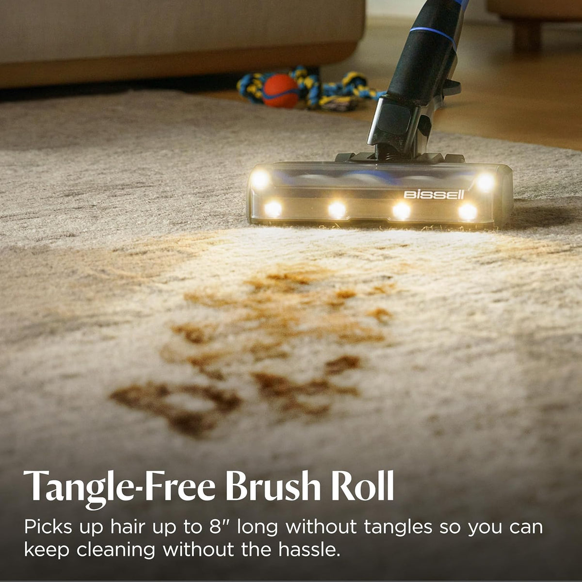 Bissell PowerClean FurFinder 200W Self-Standing Cordless Vacuum w/Tangle Free Brush Roll, Strong Suction, Removeable Battery, Wall Mount, Upholstery