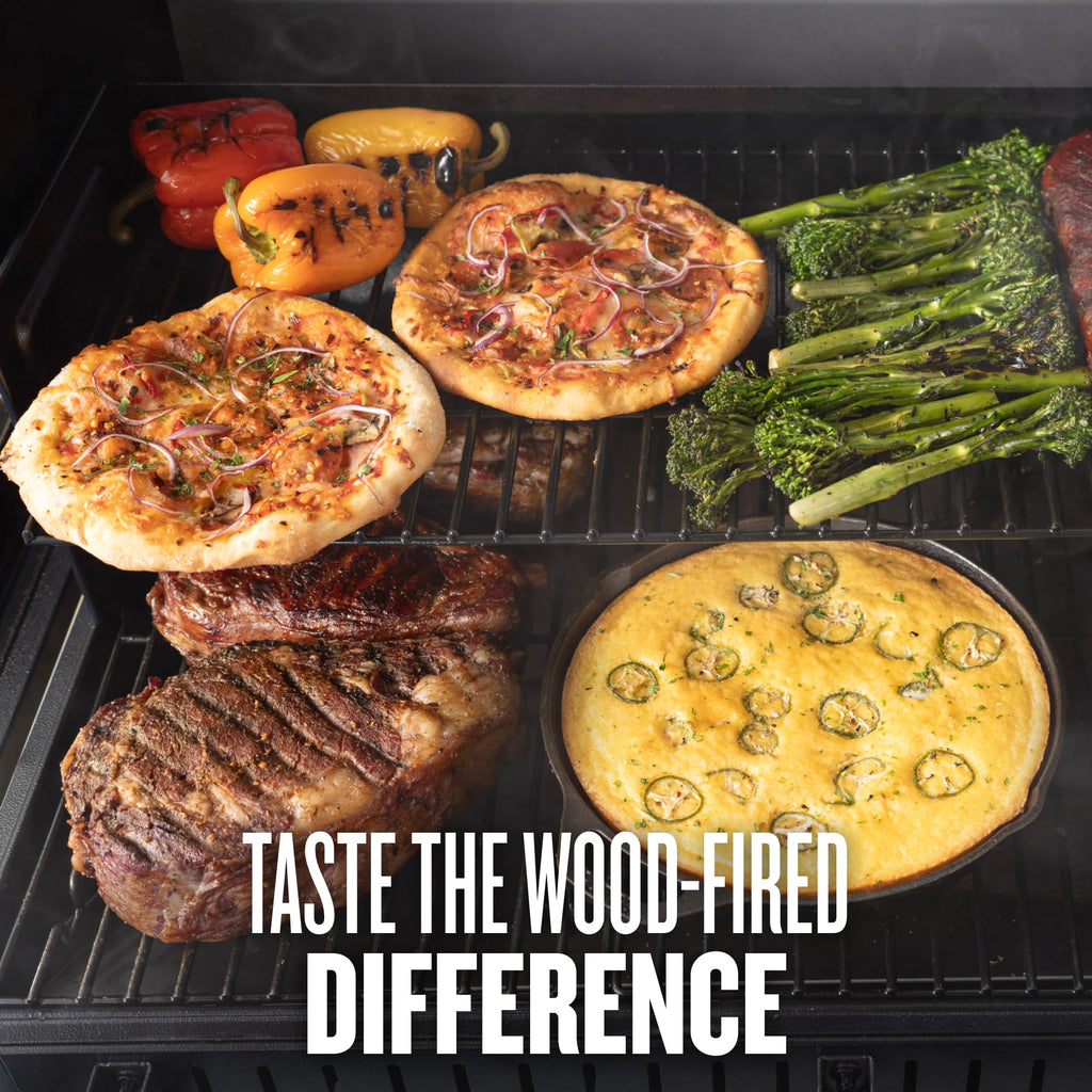Traeger Woodridge Elite Electric Wood Pellet Grill and Smoker, 970 Sq. In., Side Sear Station, WiFIRE Technology, Super Smoke Mode, Outdoor Pellet