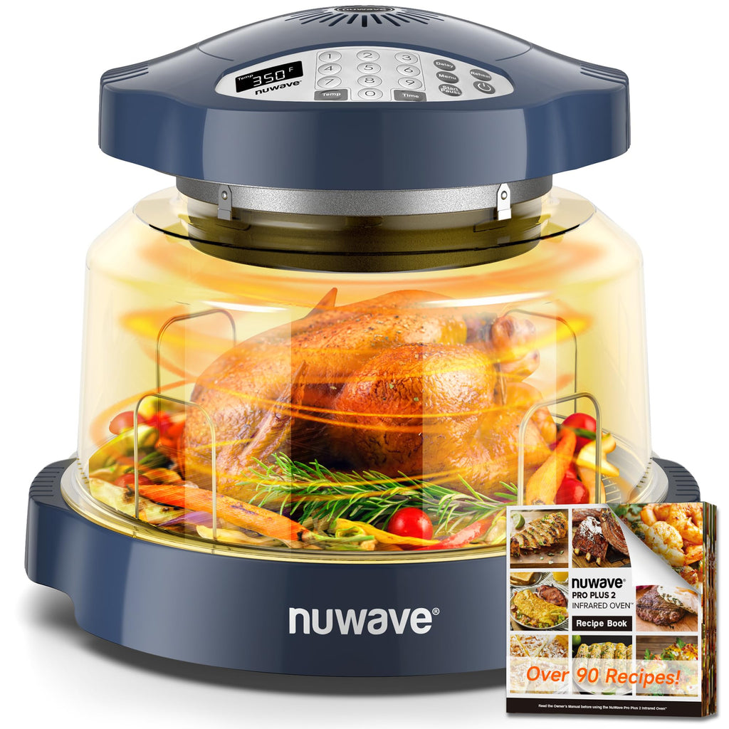 Nuwave Oven Pro Plus Air Fryer, Infra-Red Countertop, 2025 Advanced Convection, No Defrosting or Preheating, Cook Fresh or Frozen, Durable Power Dome