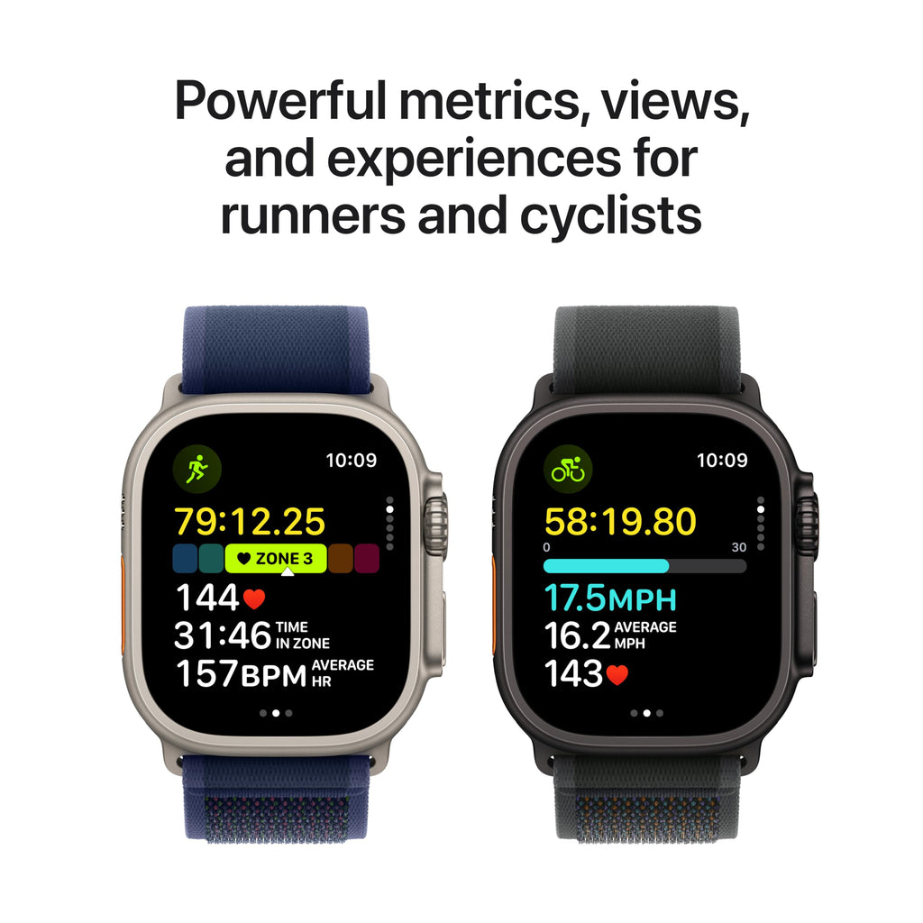 Apple Watch Ultra 2 (GPS + Cellular, 49MM) - Black Titanium Case with Black Ocean Band (Renewed Premium)