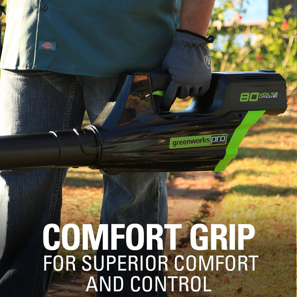 Greenworks 80V (750 CFM) Backpack Blower, 4.0Ah Battery and 4A Charger