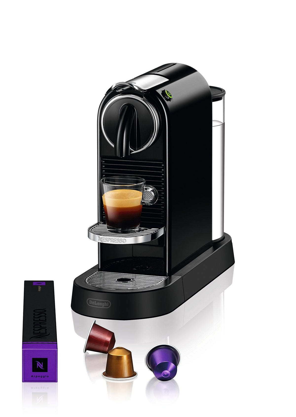 Nespresso CitiZ Coffee and Espresso Machine by De'Longhi with Milk Frother, Black, 9.3 x 14.6 x 10.9 inches