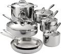 Tramontina Signature Tri-Ply Clad Stainless Steel 12-Piece Cookware Set with Lids, Pots and Pans Kitchen Set, Induction-Ready, Dishwasher-Safe, NSF