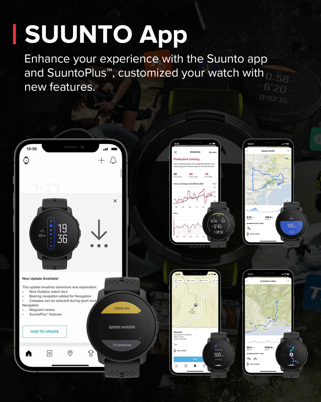SUUNTO 9 Peak Pro GPS Sports Watch, Up to 30 Days Long Battery Life, 95+ Multisport Watch w/Training Workout Analysis,Advanced Health & Recovery